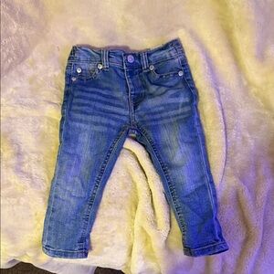 7 For All Mankind Kids Blue Denim Skinny Jeans